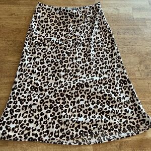 Leopard print skirt